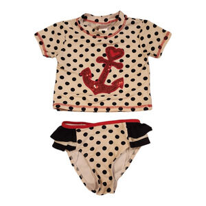 Toddler Girl 2pc Swimsuit Anchor 4